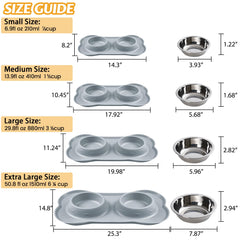 Hubulk non-slip bowls stay in place while pets eat.