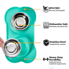 Hubulk stainless steel bowls resist rust and are easy to clean