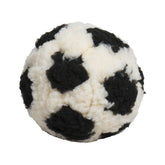 HuggleHounds HuggleFleece plush soccer ball 8-inch for fetch and snuggles