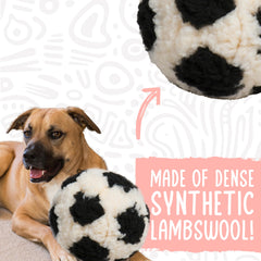 HuggleHounds plush dog toy is machine washable and quick-drying