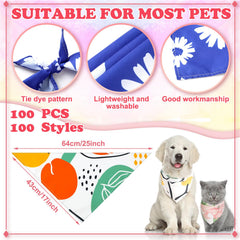 Huhumy color-rich dog bandanas bulk set ready to brighten daily walks.