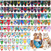 Huhumy Hawaiian dog bandana pack adds festive flair to medium and large dogs.