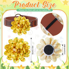 Huhumy spring dog collar flowers wildflowers pattern for outdoor spring walks.
