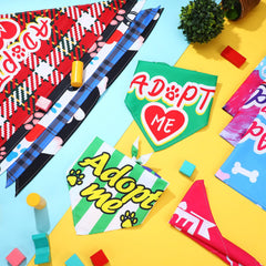Huhumy triangle-shaped bandana for dogs, secure fit during walks and play.