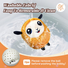 Huimpet Squeaky Ball demonstrates durable-soft plush ideal for indoor fun.
