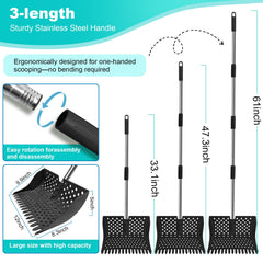 HUMUMU four-length handle enables custom height to reduce bending.