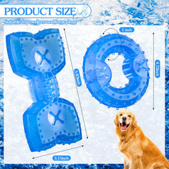 Hungdao freezable dog toy ready for freezing to soothe chewers