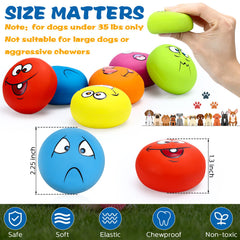 Hungdao latex squeaky ball dog toy in blue promoting interactive play and energy release.