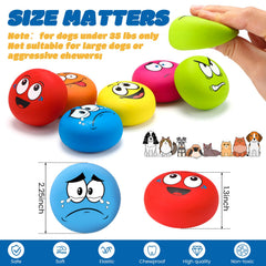 Hungdao squeaky dog toy ball in varied colors for indoor outdoor fun