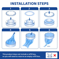 HUPIRCT compatible with most diaper pails and cat litter refills.