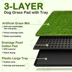 HURENTEK dog potty tray edge design helps prevent spills and accidents