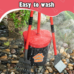 HUZSV 36-inch adjustable handle reduces bending and back strain.