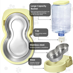 HWONMTE transparent water reservoir shows fill level for easy refills