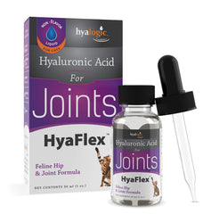 HyaFlex Hyalogic cat bottle ready for joint support and easy dosing