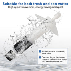 Hygger wave maker operates ultra-quiet for a calmer tank.