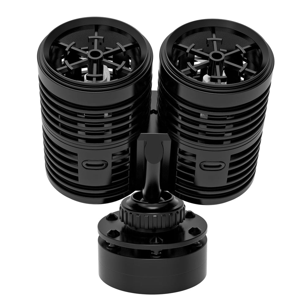 Hygger 2114GPH wave maker front view with magnetic base for easy mounting
