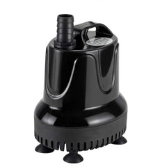 Hygger 215GPH pump side view demonstrates compact, submersible water-change capability.