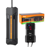Hygger 300W aquarium heater in tank providing stable warmth for freshwater and saltwater