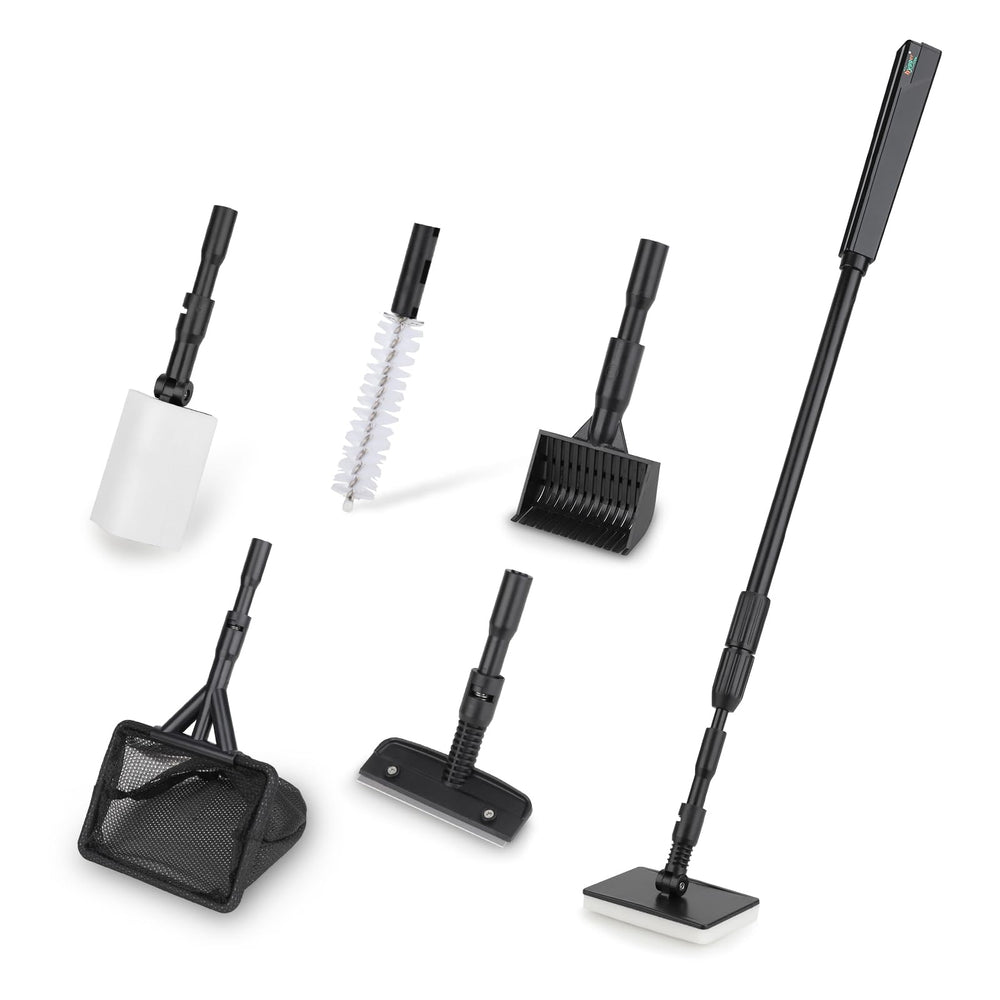 Hygger 6-in-1 cleaning tool with extendable handle for deep tanks