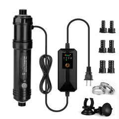 Hygger 7W U-V light angle view showing clear water potential
