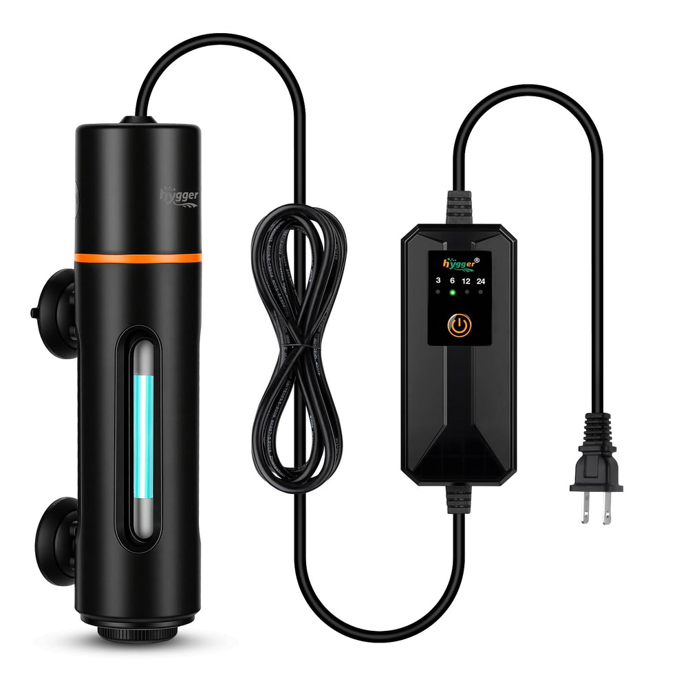 Hygger 7W UV light for tank use improves water clarity and algae control.