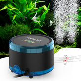 hygger aquarium air pump dual outlet front view for reliable aeration.