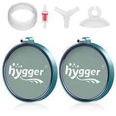 Hygger air stone 2-inch pack installed in tank for fine bubbles and oxygenation.