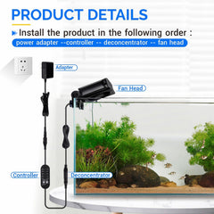 Hygger mounting clip shows stable wall mounting for tanks.