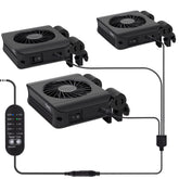 Hygger three-head aquarium chiller fan for quiet cooling and stable temperature