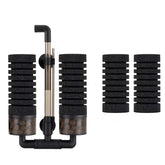 hygger Aquarium Double Sponge Filter front view enhances gentle filtration for calm tank water