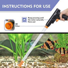 Hygger water flow clamp enabling precise control during cleaning