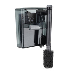Hygger Aquarium HOB filter 105 GPH in operation enhances water circulation.