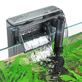 Hygger HOB filter wall-mount for space-saving filtration.