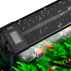 Hygger aquarium LED light front view with full-spectrum illumination for plants and fish