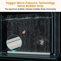 hygger bubble strip 13.8in dense bubble curtain demonstrates fine bubbles for oxygen.