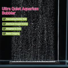 Hygger bubble strip weighted base sinking securely for quiet operation