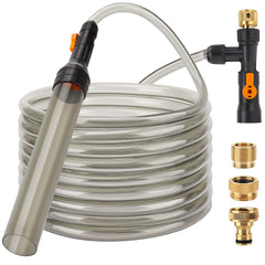 Hygger Bucket-Free Water Change Kit faucet connector for easy, mess-free changes.