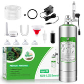 Hygger CO2 2L bottle with regulator for precise gas flow in planted tanks.
