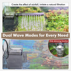 Hygger CO2 Surface Skimmer dual outlet enables flexible water flow and oxygenation.