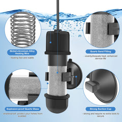 hygger heater with dry-run and overheat protection for safer use.