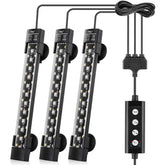 Hygger dual-channel LED light, front view, enabling natural day-night cycles for aquariums.