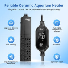 Hygger external digital controller with clear temperature display