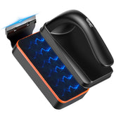 Hygger magnetic aquarium glass cleaner with inner brush for algae removal.