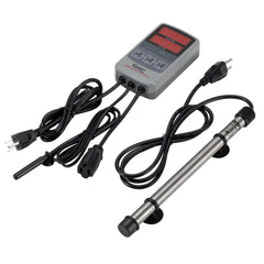 hygger Marine 500W heater front view with digital display for precise temperature monitoring