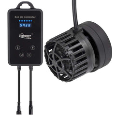 Hygger Mini Wave Maker with LED display showing programmable flow modes for reef tanks.