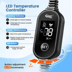Hygger precision IC PID monitoring maintains stable tank temperature