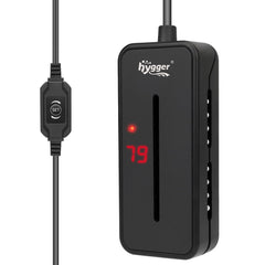 hygger small-submersible heater compact design fits discreetly in small tanks while maintaining stable warmth