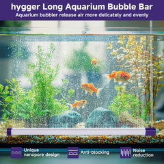 Hygger ultra-fine bubbles form a mist-like curtain for visual appeal.