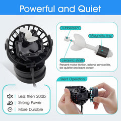 Hygger Wave Maker feeding switch lets you pause flow for feeding.