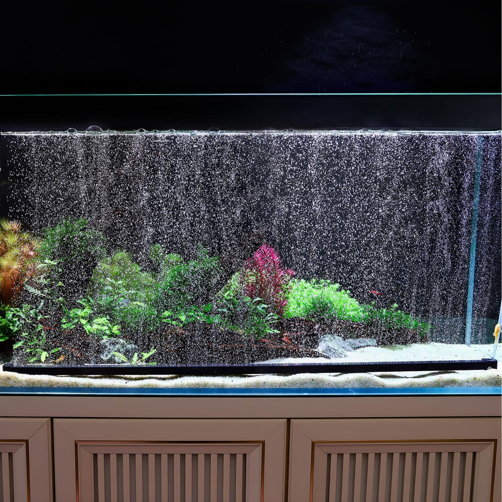 hygger weighted nano mist bubble wall bar creates a uniform bubble curtain for steady aeration